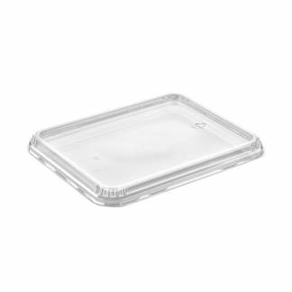 L&aring;g t/plastbakke, F&aelig;rch, K 5227-4 Rektangul&aelig;r,232x183x16mm PET, transparent, t/2227 serien karton a