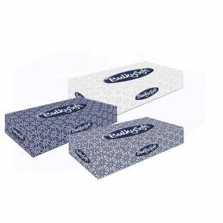 Ansigtsserviet, BulkySoft, Soft, hvid 210mmx210mm, pakke a 100 stk