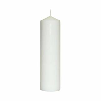 Bloklys, udvendig diameter: 70 mm, Voks hvid, 85h, pakke a 12 stk