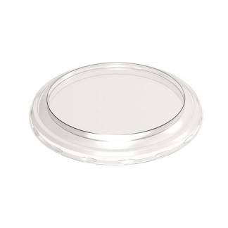 L&aring;g t/plastbakke, F&aelig;rch, K 5123-2, Rund &Oslash; 127, h&oslash;jde 12, v&aelig;gt: 108 PET, transparent, karton a 684 st