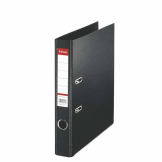 Brevordner, Esselte sort, 210x297mm, antal ringe: 2