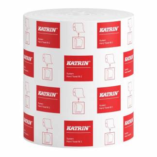 Papirh&aring;ndkl&aelig;der rulle, Katrin Katrin System, M, 2 lag 100 % cellulose/CTMP, hvid 210mm x 170.00m, ka