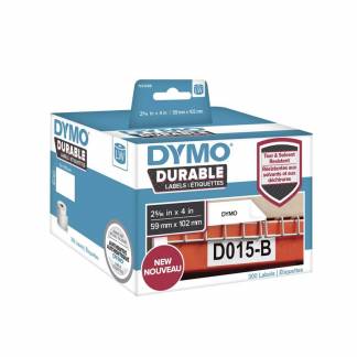 Etiket, Dymo Durable 59x102mm hvid, rulle a 300 etiketter