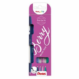 Fineliner, Pentel, SES15B-4 pakke a 4 stk