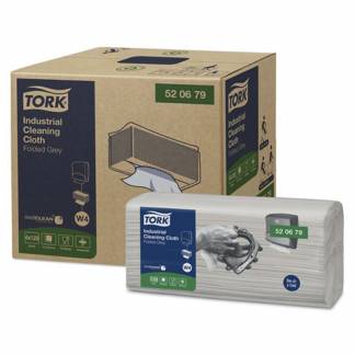 Industriaft&oslash;ring ark, Tork, W4 Airlaid Industri exelCLEAN, 1 lag, gr&aring; 355mmx415mm, &aelig;ske a 480 ark FS