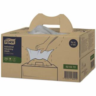 Industriaft&oslash;ring ark, Tork, W7 Airlaid Industri exelCLEAN, 1 lag, gr&aring; 355mmx415mm, &aelig;ske a 210 ark FS