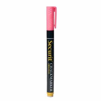 Chalkmarker, Securit, ORIGINAL, 1-2MM Rund spids, pink, permanent