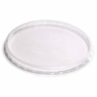 L&aring;g t/plastbakke, F&aelig;rch, 10-250, Rund &Oslash; 105, h&oslash;jde 8 PP, transparent, pakke a 100 stk F&oslash;devaregodken