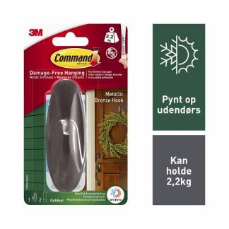 Command, 3M Command 1708BZ, bronze, kasse a 4 pakker