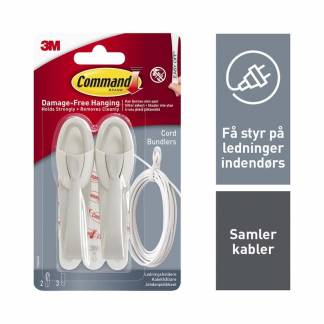 Command, 3M Command, hvid, pakke a 4 stk