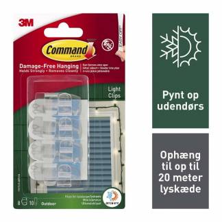 Command, 3M Command 17017CLR-AWPU, transparent kasse a 4 pakker