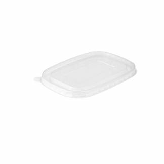 L&aring;g t/suppeb&aelig;ger, 500 - 1000 ml Firkantet,200x172x10mm PP, transparent, Til mikroovn pakke a 50 stk