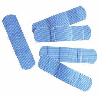 Plaster, Detectable single pack, LD-PE bl&aring;, pakke a 100 stk