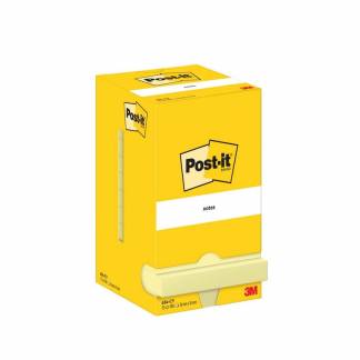 Post-it, Post-it, Notes, gul, 76x76mm pakke a 12 stk, 100% PEFC Certified