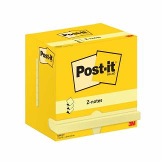 Post-it, Post-it, gul, 76x127mm pakke a 12 stk, 100% PEFC Certified