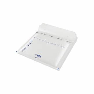 Boblepose, CD, 200 x 175 mm indre dim: 165 x 180 mm, Kort side &aring;ben peel&seel, Skr&aelig;l og forsegl, hvi