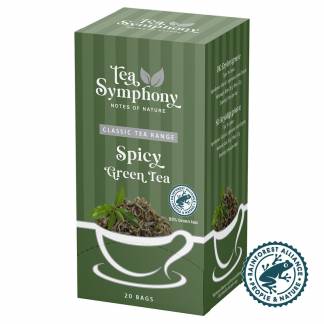 Te, Symphony, Spicy Green Tea pakke a 20 stk