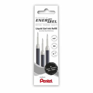 Refill, Pentel EnerGel, LRN7-3A, 0,35MM sort