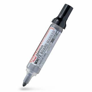 Whiteboardmarker, Pentel Easyflo, 6MM Rund spids, sort, non-permanent
