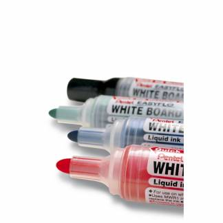 Whiteboardmarker, Pentel Easyflo, 6MM Rund spids, gr&oslash;n, non-permanent