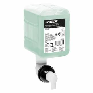 Cremes&aelig;be, Katrin, Touchfree, P&aring;fyldning 500 ml, s&aelig;be, gr&oslash;n