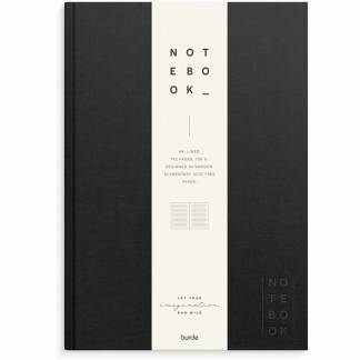 Notesbog, Mayland Deluxe, A4, sort, 210 x297mm, 100g/m2