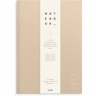 Notesbog, Mayland Deluxe, A4, beige, 210 x297mm, 100g/m2, FSC Mix Credit