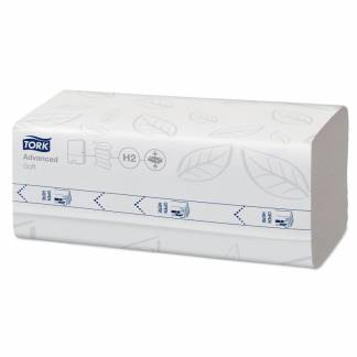 Papirh&aring;ndkl&aelig;der ark, Tork, Advanced 2 lag, hvid 212mmx320mm, karton a 2400 stk FSC Mix Credit