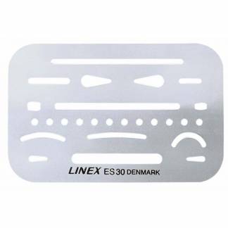 Ruler, Linex, S30 rustfrit st&aring;l, Erase shield