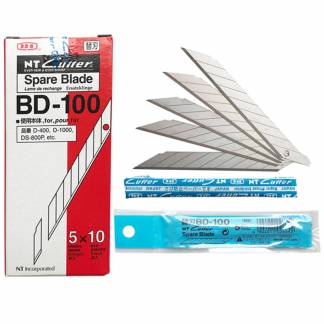 Reserveklinger, NT Cutter, 9x72mm metallic, Segmented 30 degree pakke a 10 stk