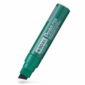 Marker, Pentel, N50XL-D, 8-15MM Skr&aring; spids, gr&oslash;n, permanent