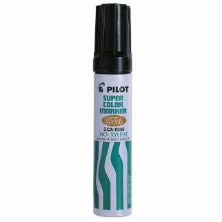 Marker, Pilot, SCA 6600, 3-10MM Skr&aring; spids, sort, permanent