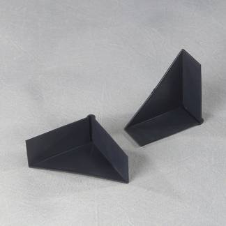 Kant og Hj&oslash;rnebeskyttelse, 3D-hj&oslash;rne 2.000 mm, 70 x 28 mm, l&aelig;ngde: 70 mm polyethylen, sort, karton a