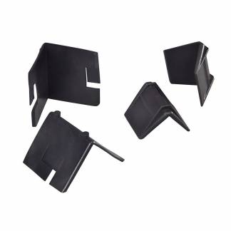 Kant og Hj&oslash;rnebeskyttelse, 3D-hj&oslash;rne 2.000 mm, 24 x 24 mm, l&aelig;ngde: 35 mm polyethylen, sort, karton a