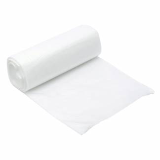 Affaldss&aelig;kke, 20 &micro;m, 700 x 1100 mm LD-PE, transparent, 100 l rulle a 10 poser, F&oslash;devaregodkendt