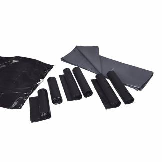 Affaldss&aelig;kke, 70 &micro;m, 880 x 1100 mm LD-PE, gr&aring;, 150 l, karton a 100