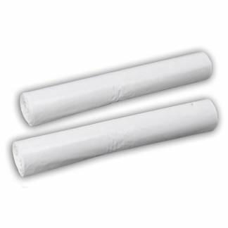 Affaldss&aelig;kke, 53 &micro;m, 700 x 1100 mm genanvendt LDPE, hvid, 100 l rulle a 10 poser