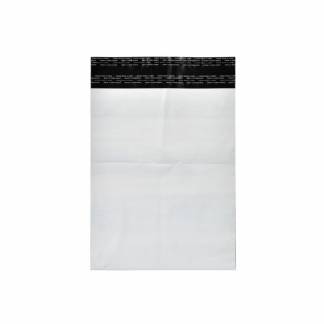 Coex Forsendelsespose, BNT, 50 &micro;m, 340 x 420 mm, genanvendt LDPE, sort/hvid 2 permanente adh. luknin