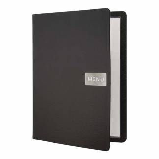 Securit, Menukort A4 Leather, sort MC-LRA4-RWBL