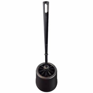 Toiletb&oslash;rste, Cleanline, med holder sort 75mmx360mm