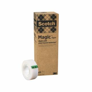 Tape, Scotch Magic, 19mmx33.00m, Klar pakke a 9 ruller