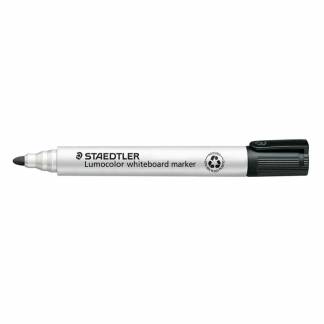 Whiteboardmarker, Staedtler Lumograph 351-9, 1-3MM, Rund spids, sort non-permanent