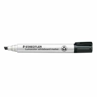 Whiteboardmarker, Staedtler Lumocolor 351 B-9, 2-5MM, Skr&aring; spids, sort non-permanent