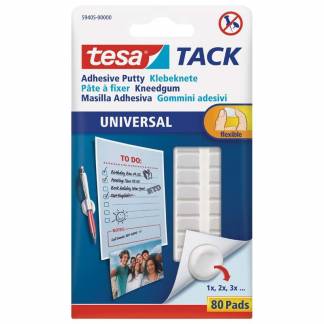 Brikker, TESA, hvid, pakke a 16 stk