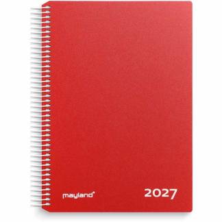 Kalender, Mayland &aring;r: 2027, r&oslash;d,, FSC Mix Credit