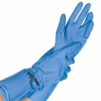Reng&oslash;ring/kemihandske L Nitril Chemical protection, nitril bl&aring;, 1 par
