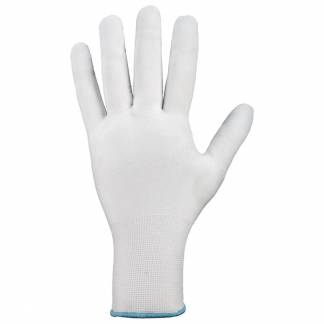 Sk&aelig;rehandske Laiwu 0326 finstrikket handske nylon/polyamid, hvid, pakke med 6 par