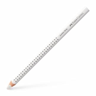 Farveblyant, Faber-Castell Grip, JUMBO hvid, trekantet