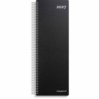 Dagskalender, Mayland, 125x327mm &aring;r: 2027, sort,