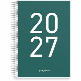 Dagskalender, Mayland, SENIOR, 186x238mm &aring;r: 2027, Flerfarvet,